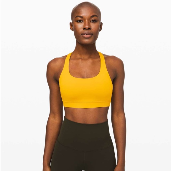 lululemon athletica Other - LULULEMON Honeycomb yellow Energy Bra size 6